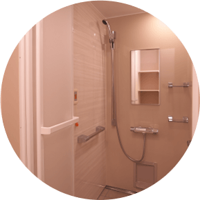 パウダールームのシャワー室